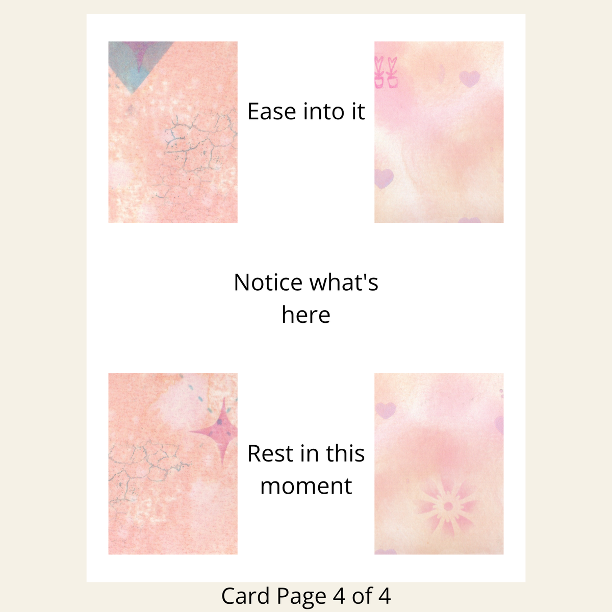 Pink Sunset I Affirmation Deck (Digital Download)