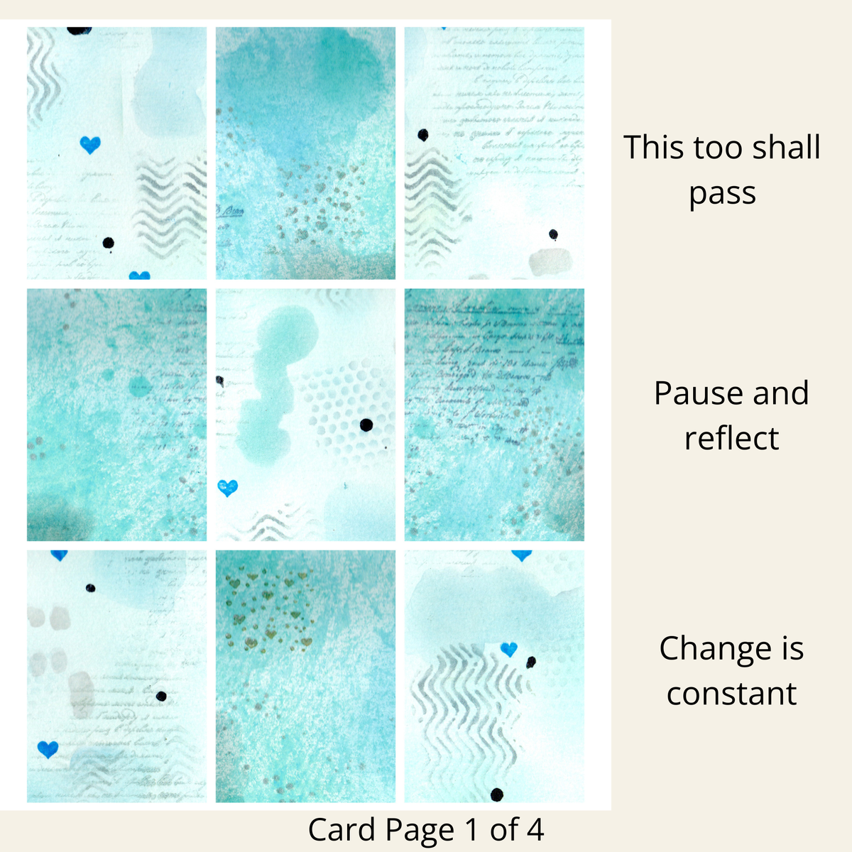 Whispering Waters Affirmation Deck (Digital Download)