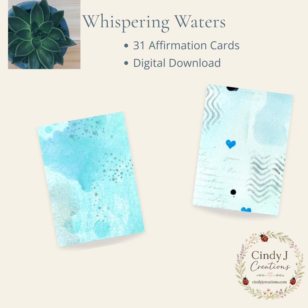 Whispering Waters Affirmation Deck